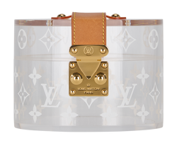 Louis Vuitton Scott Box, Acrylic/Leather, Clear, GI0203 DI0168, DB, 2*